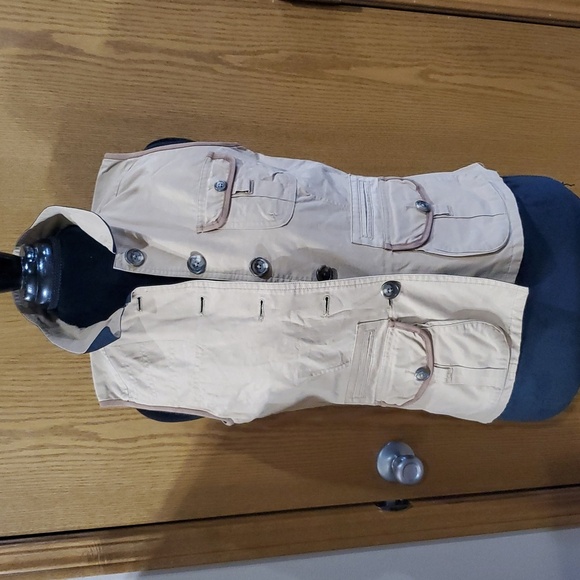 Lauren Ralph Lauren reversible leather trimmed hunting outdoor vest - Picture 4 of 9